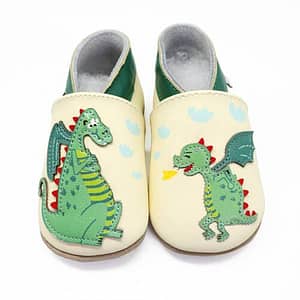 Chaussons en cuir Dragons